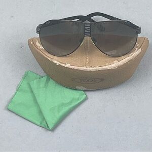 Tod’s Aviator Sunglasses with Case — Made in Italy